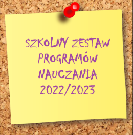 Szkolny zestaw programw nauczania