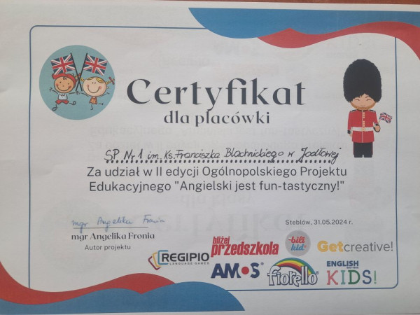 certyfikat